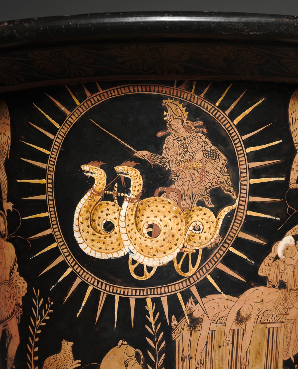 Fragment Lucanian Calyx-Krater, c.400 pne (ceramika) autorstwa Painter Policoro