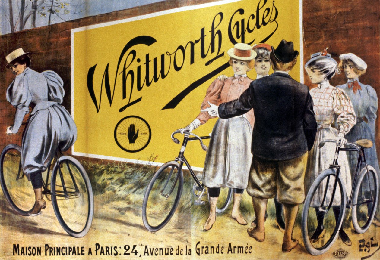 Rowery Whitworth, ok. 1900 (ilustracja) autorstwa Pal (1855 1942)