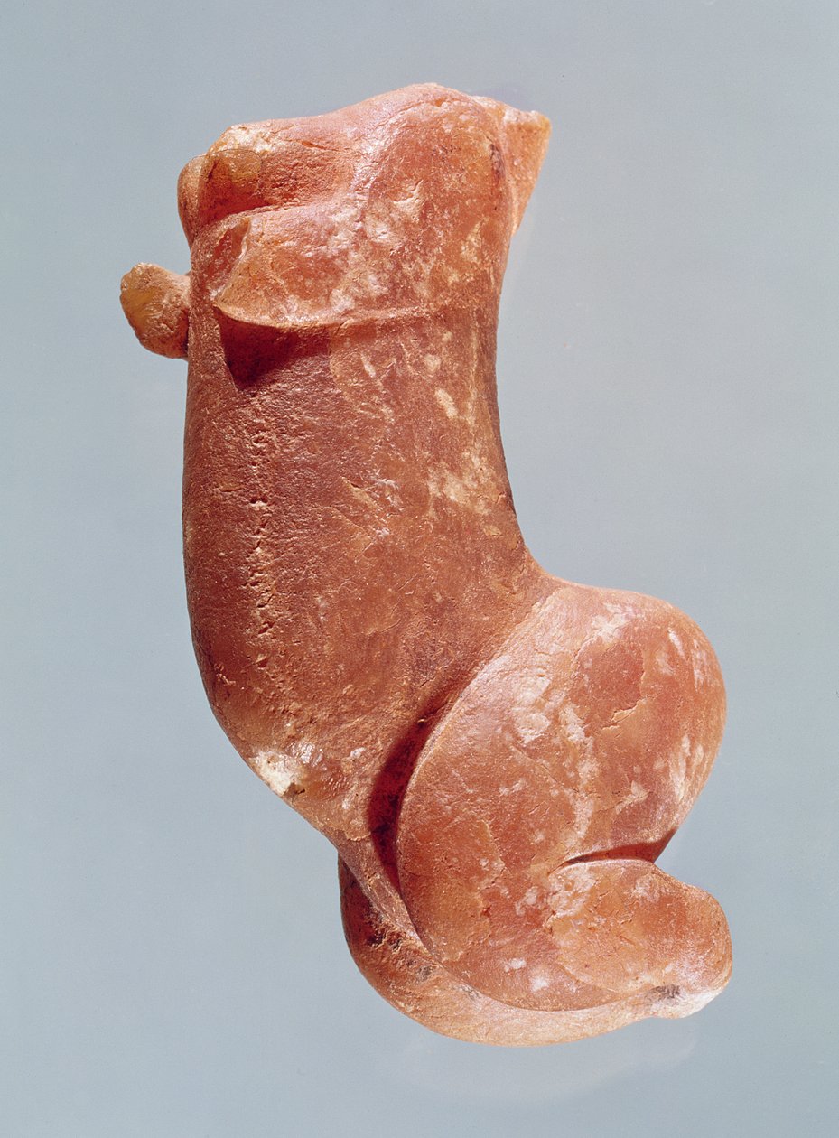 Rzeźba młodej dziewczyny, znanej jako Wenus z Sireuil, 35000-8000 pne autorstwa Paleolithic