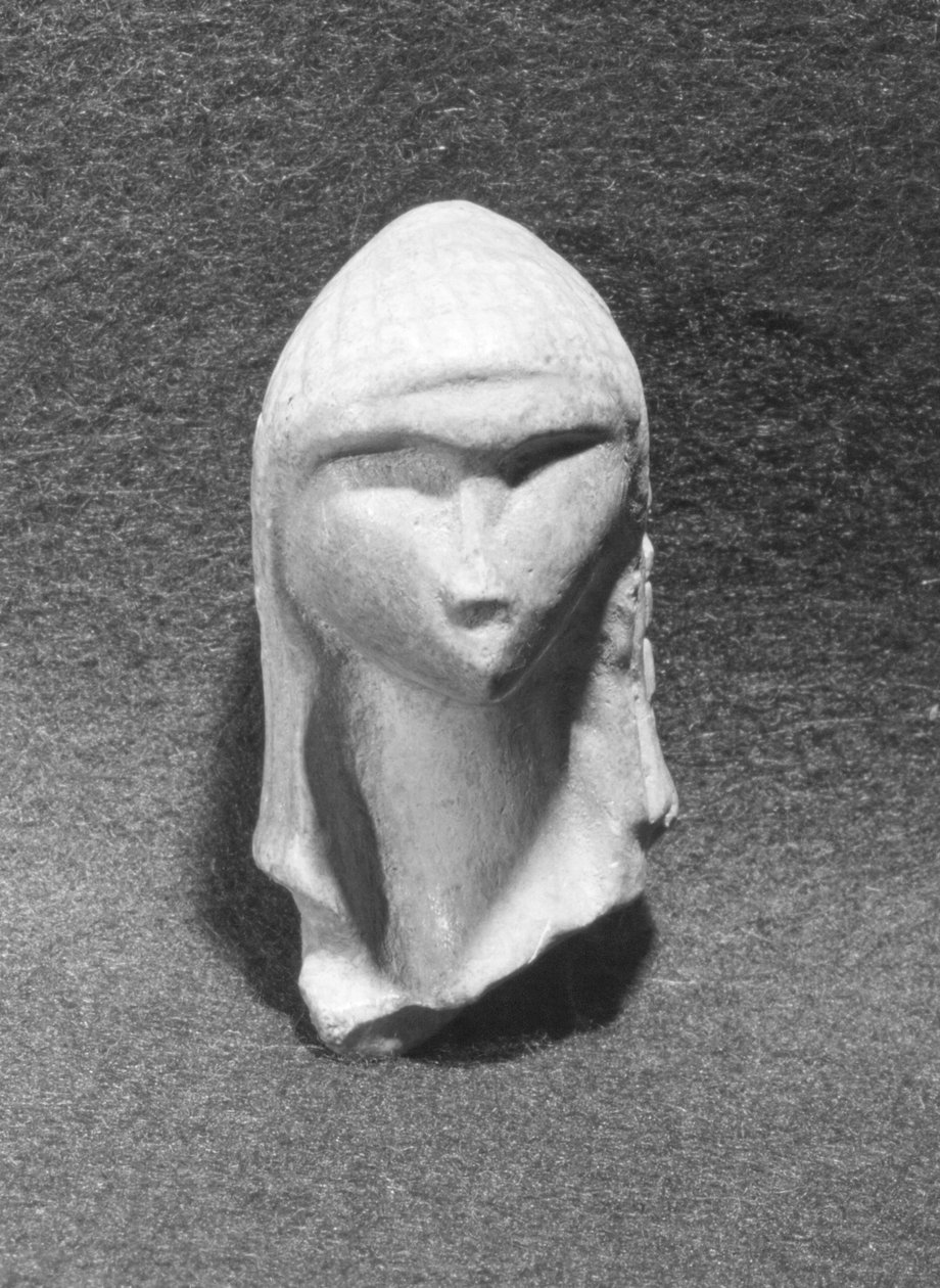 Głowa kobiety znanej jako Wenus z Brassempouy, ok. 1930 r. 21000 pne autorstwa Paleolithic