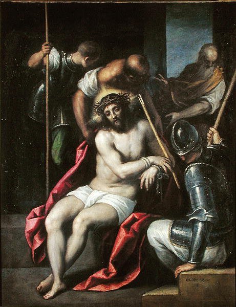 Ukoronowanie cierniem, przed 1624 autorstwa Palma Il Giovane