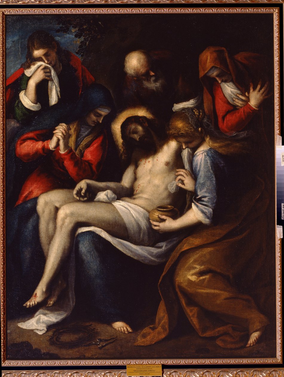 Szkoda. Obraz Jacopo autorstwa Antonio Negretti dit Palma le Jeune (Palma Młodsza autorstwa Palma Il  Giovane