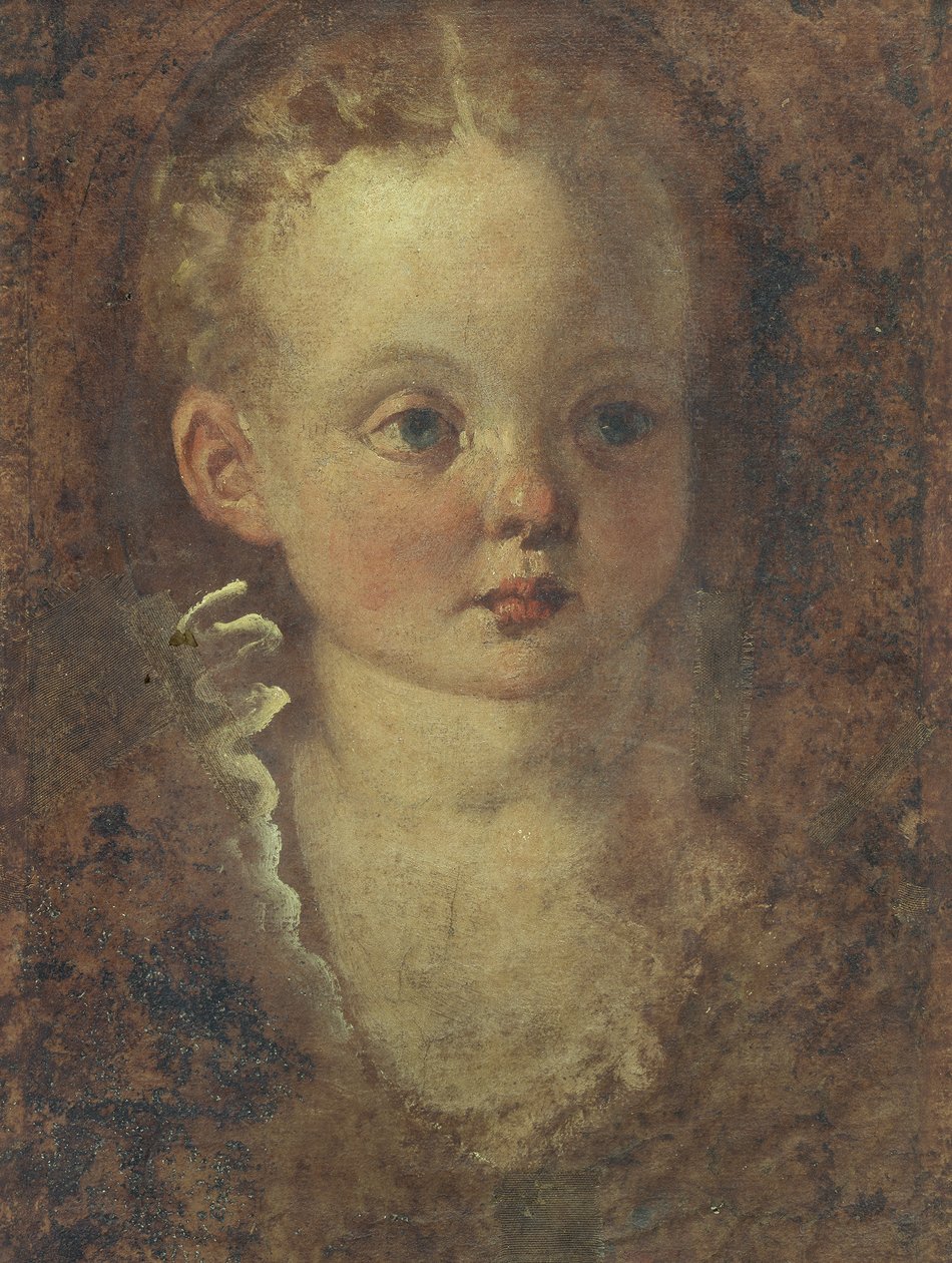 Popiersie dziewczynki (verso), ok. 1588-90 (olej na płótnie) autorstwa Palma Il Giovane