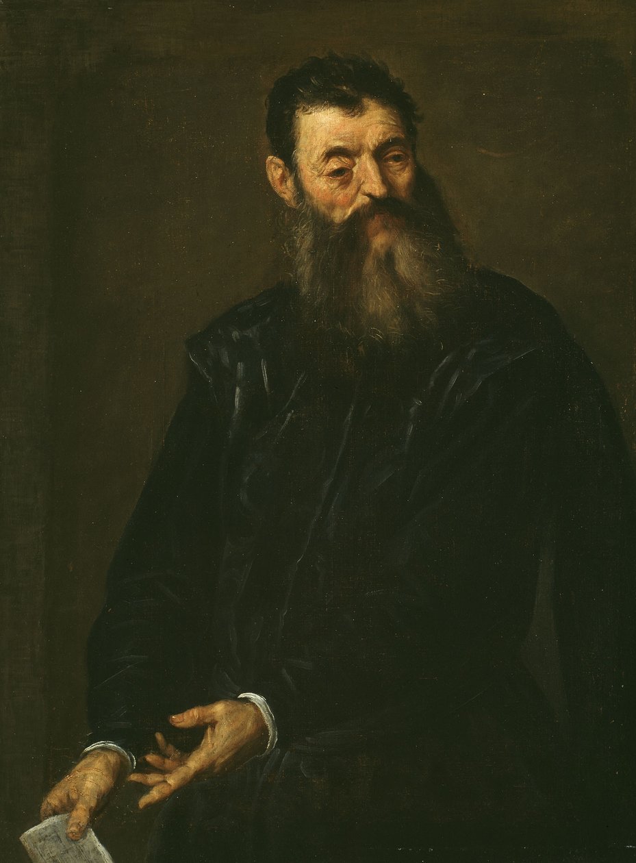 Portret dżentelmena, ok. 1590 (olej na płótnie) autorstwa Palma Il Giovane (1548 1628)