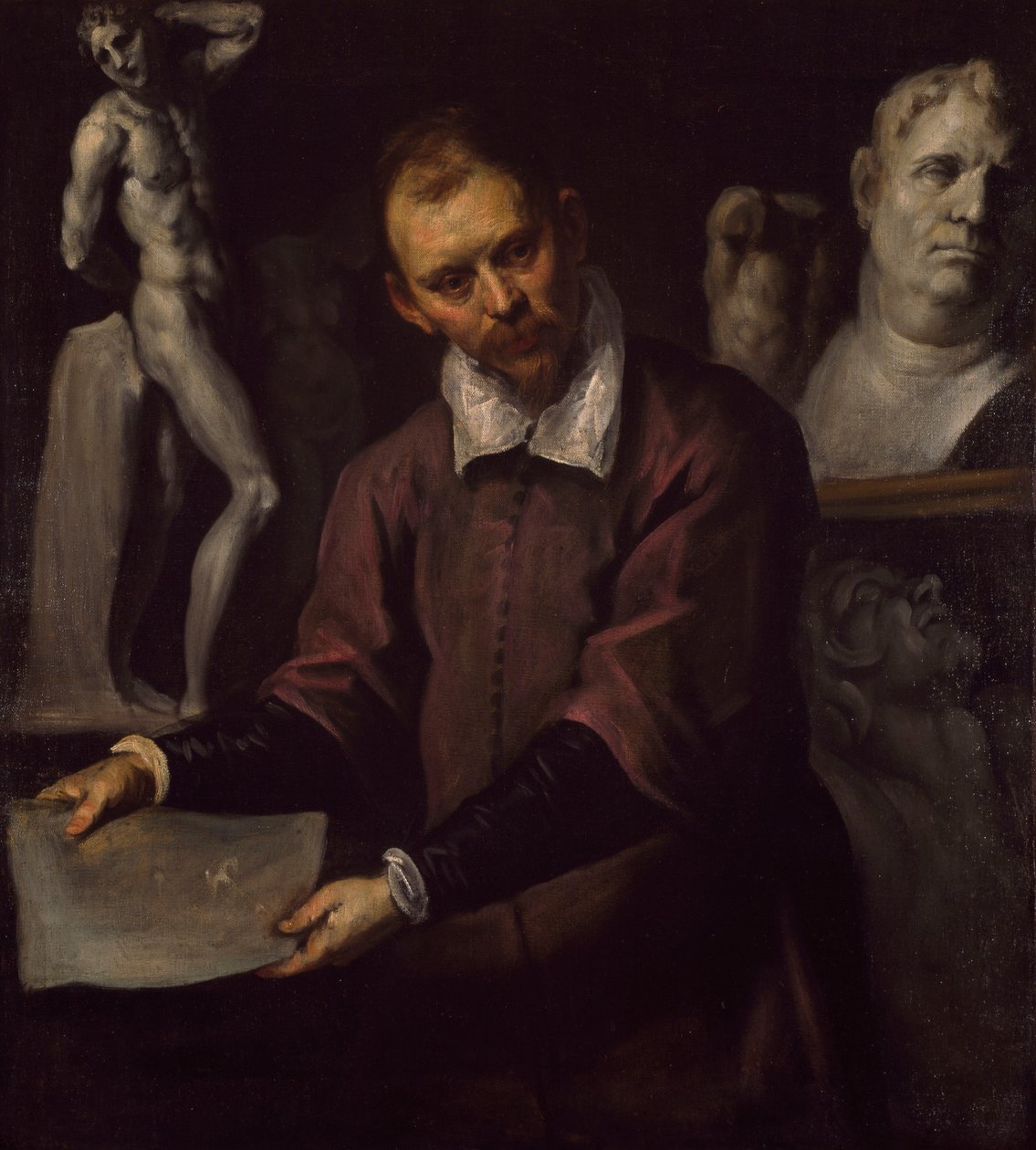 Portret mężczyzny, 1600-1610 autorstwa Palma Il Giovane