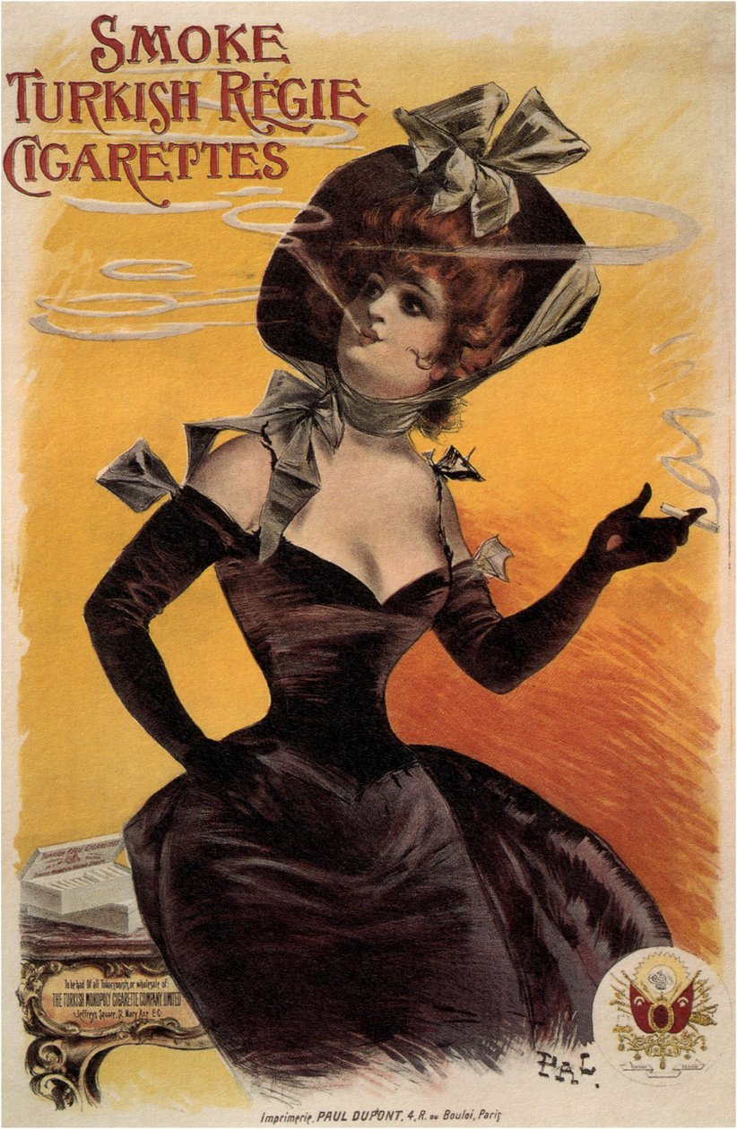 Dym tureckie papierosy Regie, 1895 r autorstwa Paléologue
