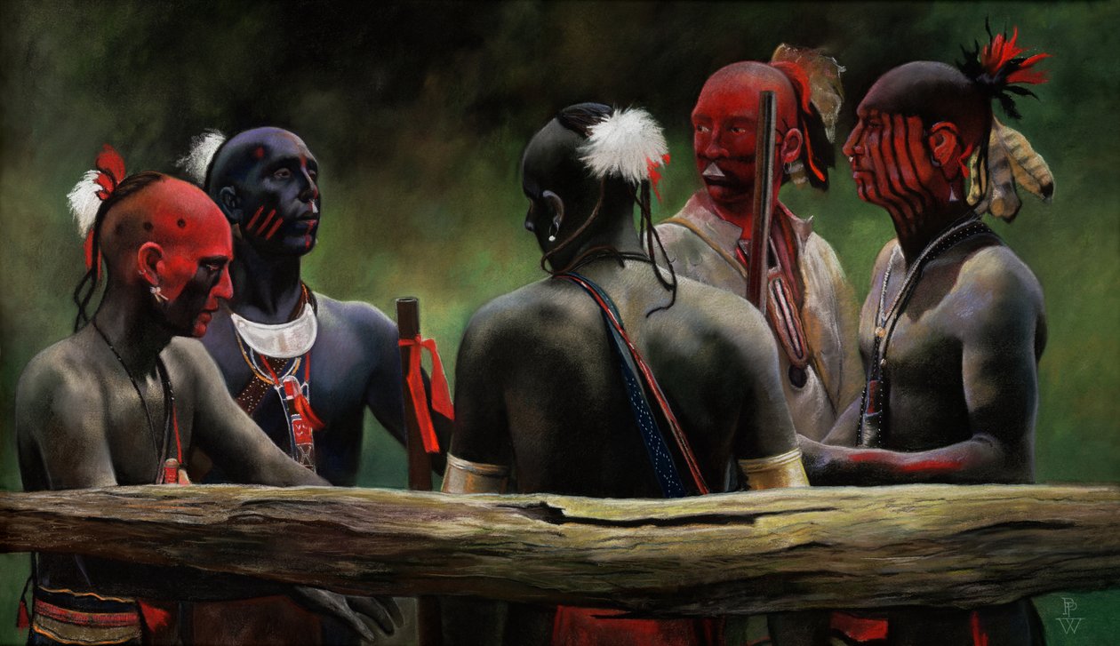 Pod płotem, 2004 (pastel) autorstwa Pamela Patrick White