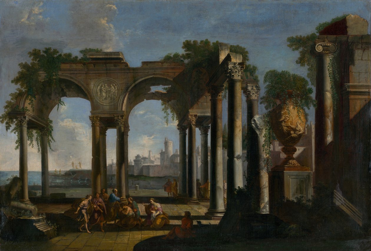 Przemówienie św. Pawła w Kampanii, ok. 1735 r. autorstwa Pannini