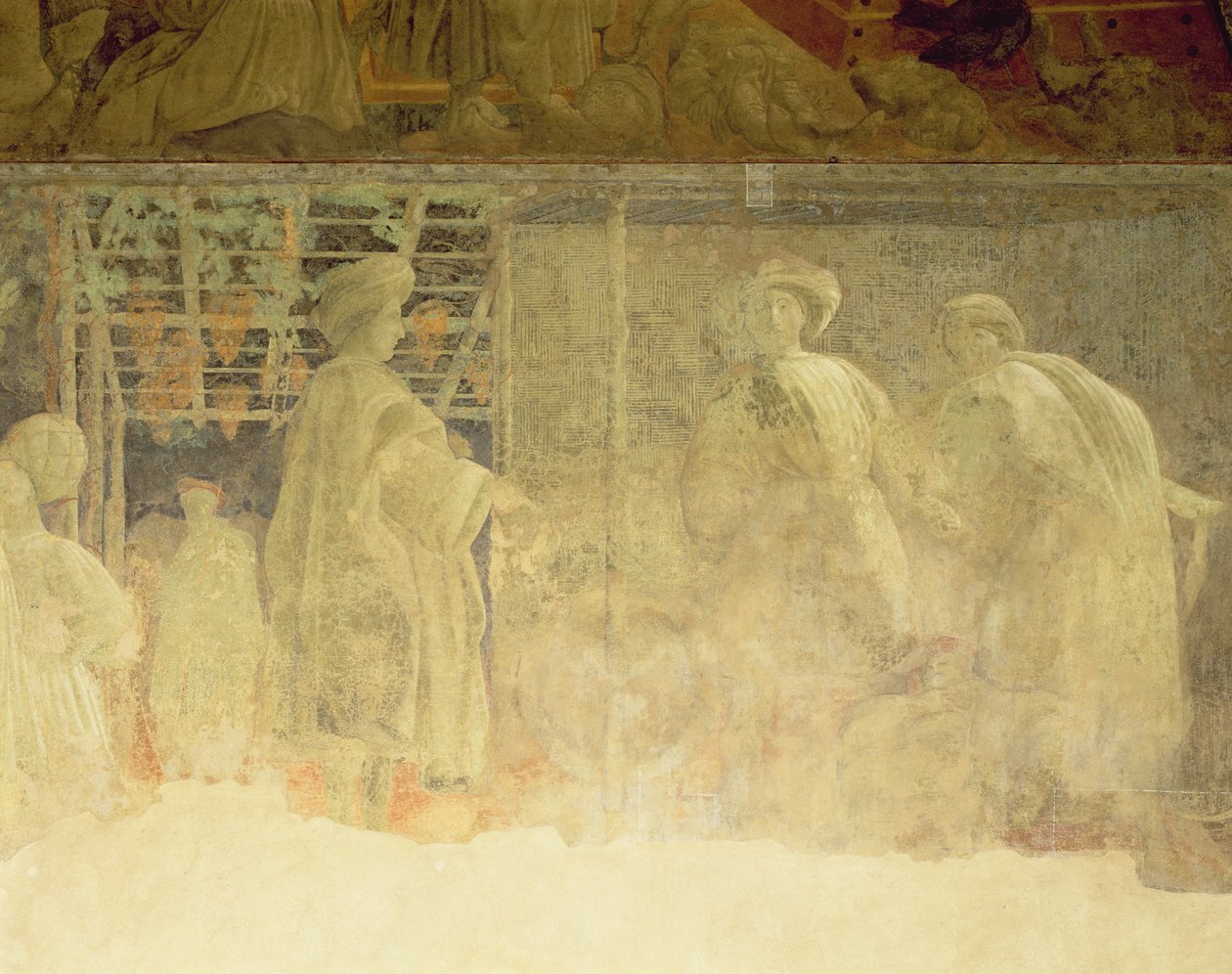 Pijaństwo Noego, ok. 1446 (uszkodzony fresk) autorstwa Paolo Uccello
