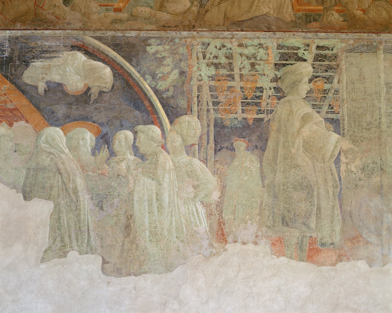 Ofiara Noego i pijaństwo Noego, Green Cloister, 1447-48 autorstwa Paolo Uccello