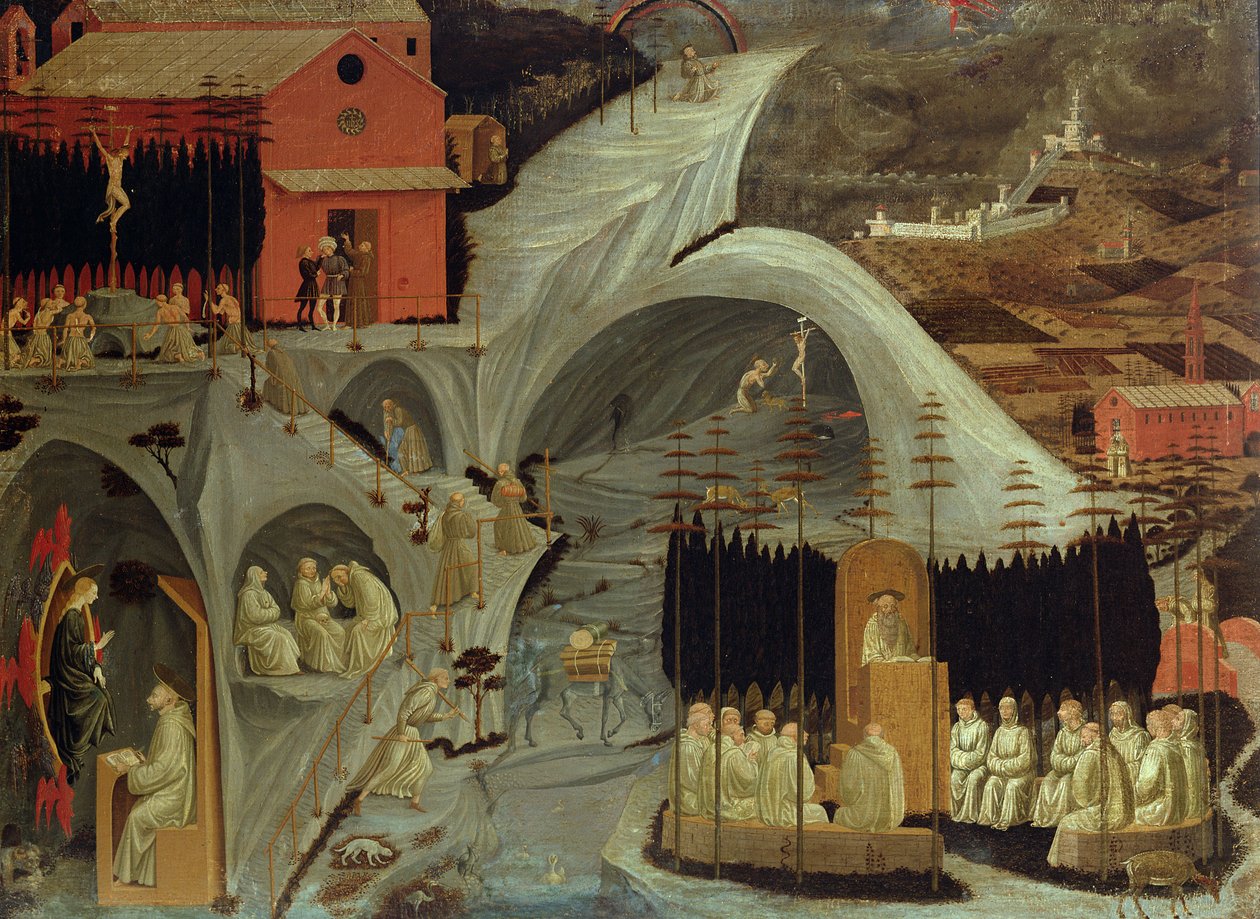 Tebaida, ok.1460 autorstwa Paolo Uccello