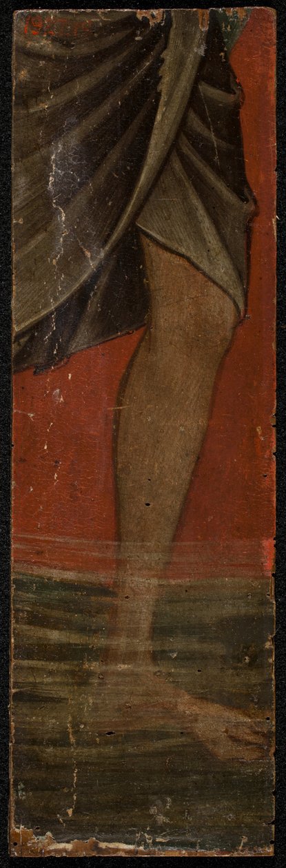 Saint George (rewers panelu), połowa XIII wieku (tempera na panelu) (patrz także 5242334-37) autorstwa Paolo Veneziano