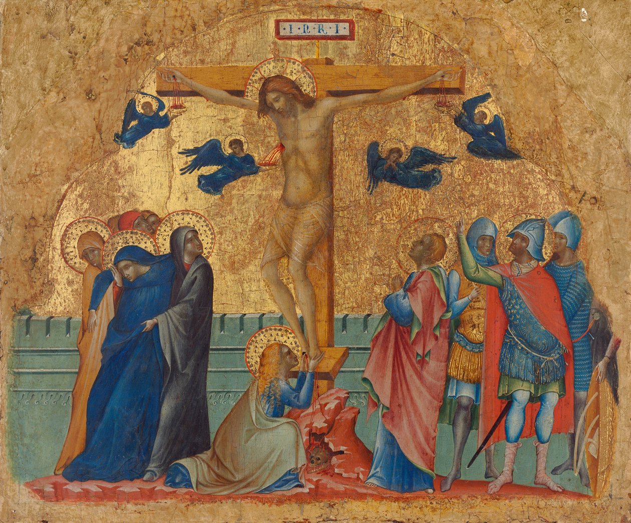 Ukrzyżowanie, ok. 1340 (tempera na panelu) autorstwa Paolo Veneziano