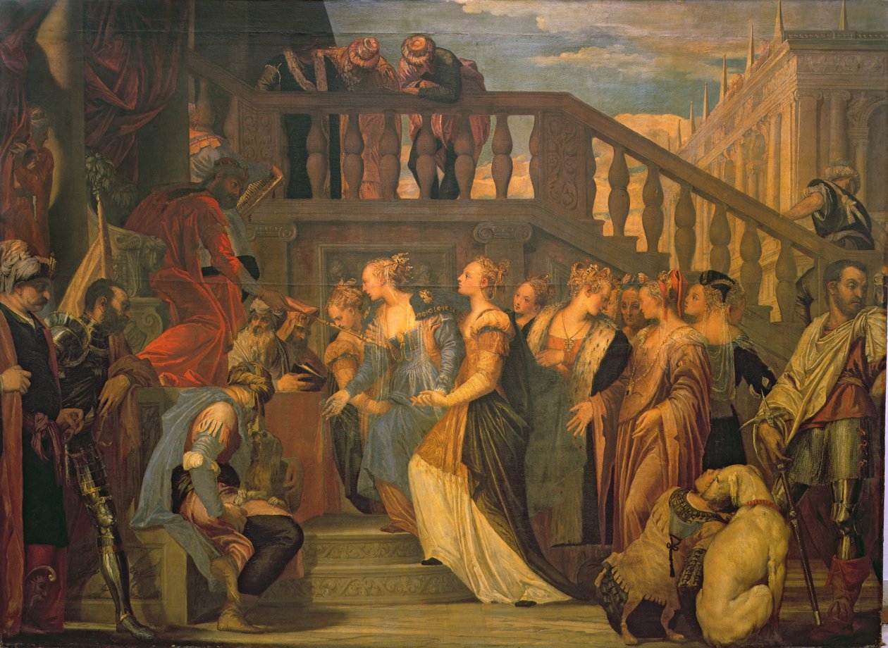 Estera i Aswerus autorstwa Paolo Veronese