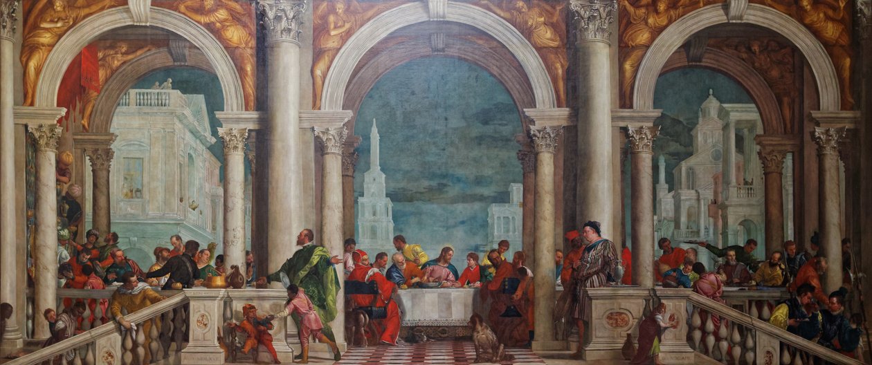 Uczta w domu Lewiego autorstwa Paolo Veronese