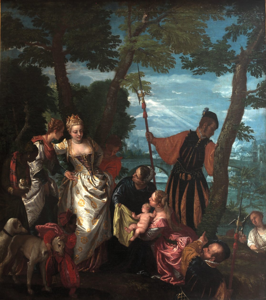 Mojżesz wybawiony z wód autorstwa Paolo Veronese