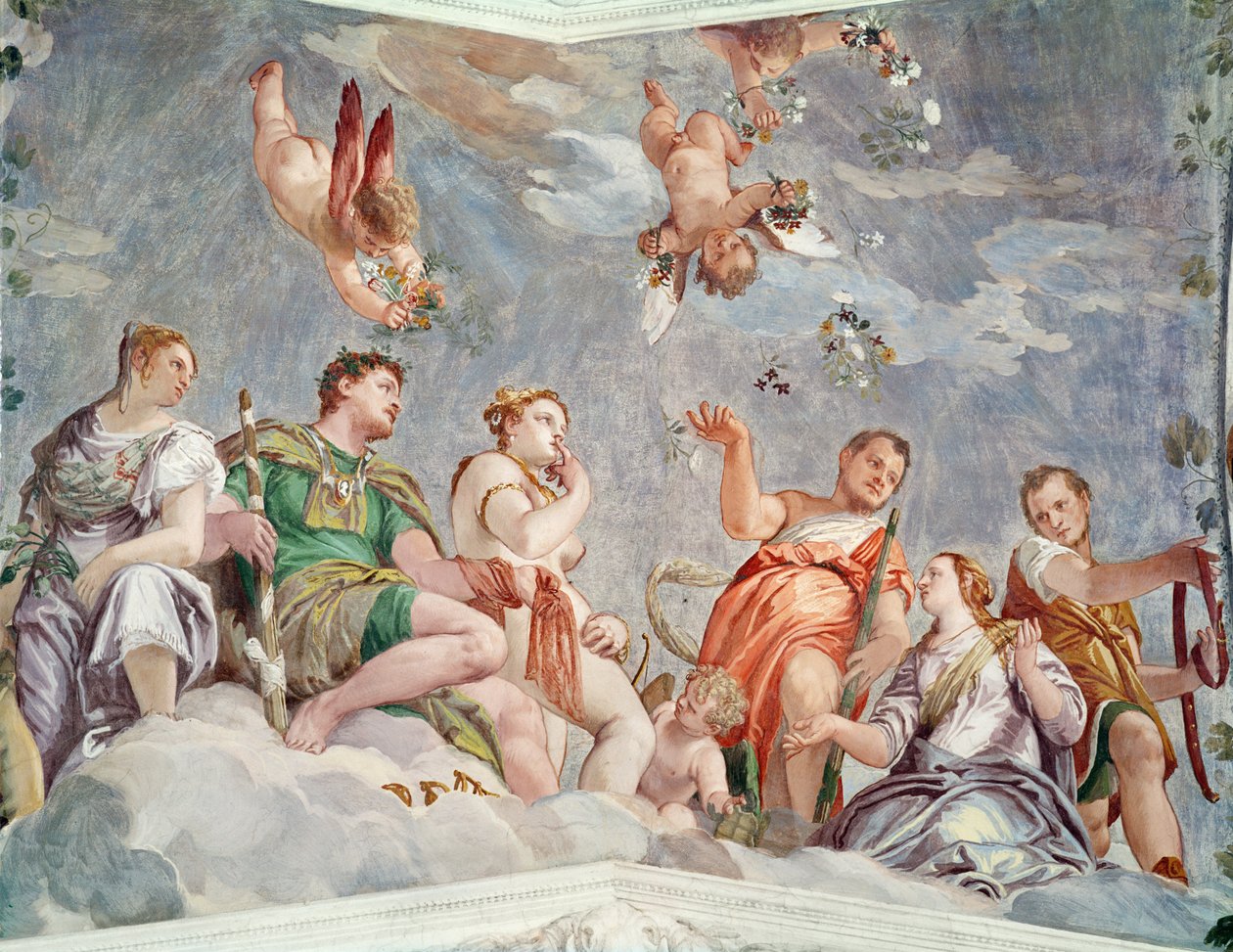 Dwór miłości lub cnoty małżeńskie, 1562 autorstwa Paolo Veronese