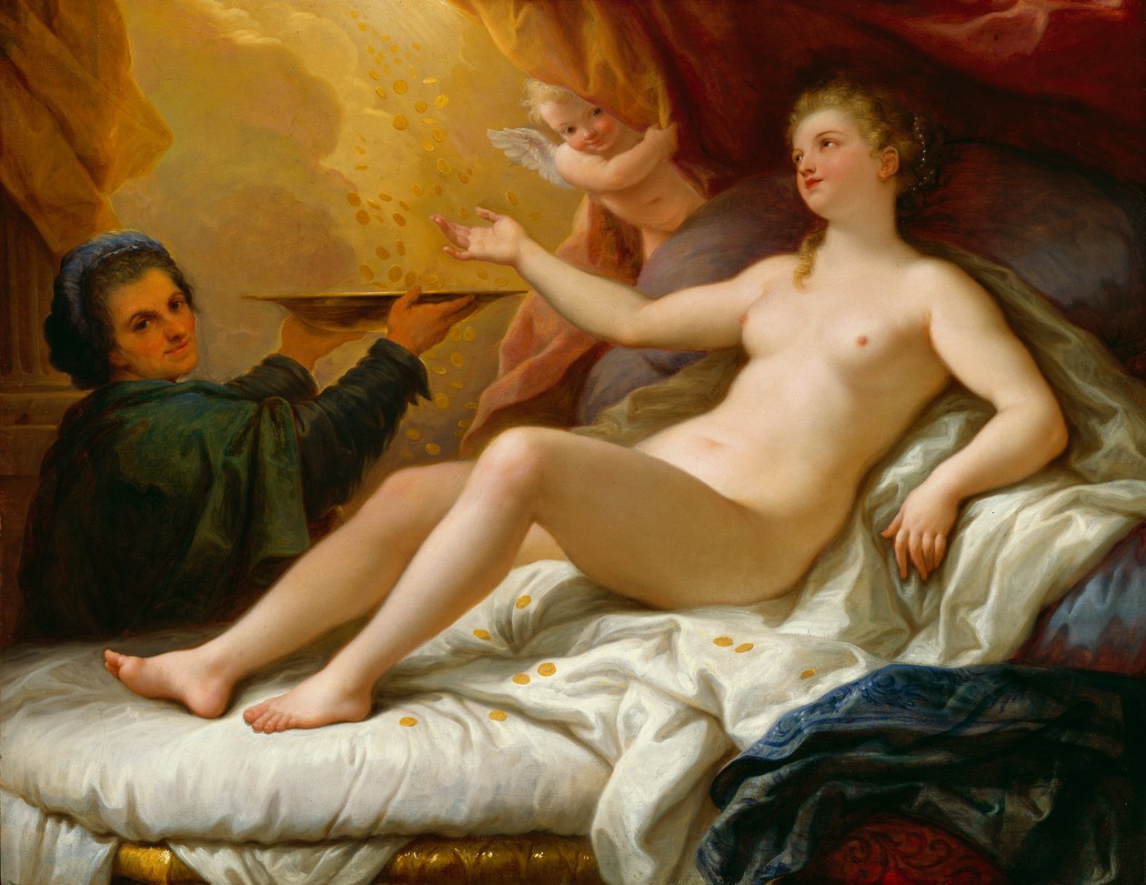 Danae, ok. 170515 (olej na płótnie nałożony na masonit) autorstwa Paolo di Matteis