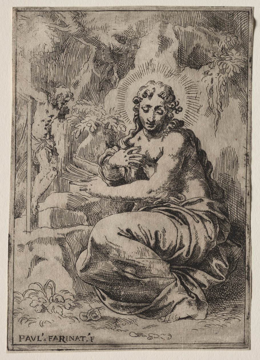 Magdalena, koniec XVI wieku. autorstwa Paolo Farinati