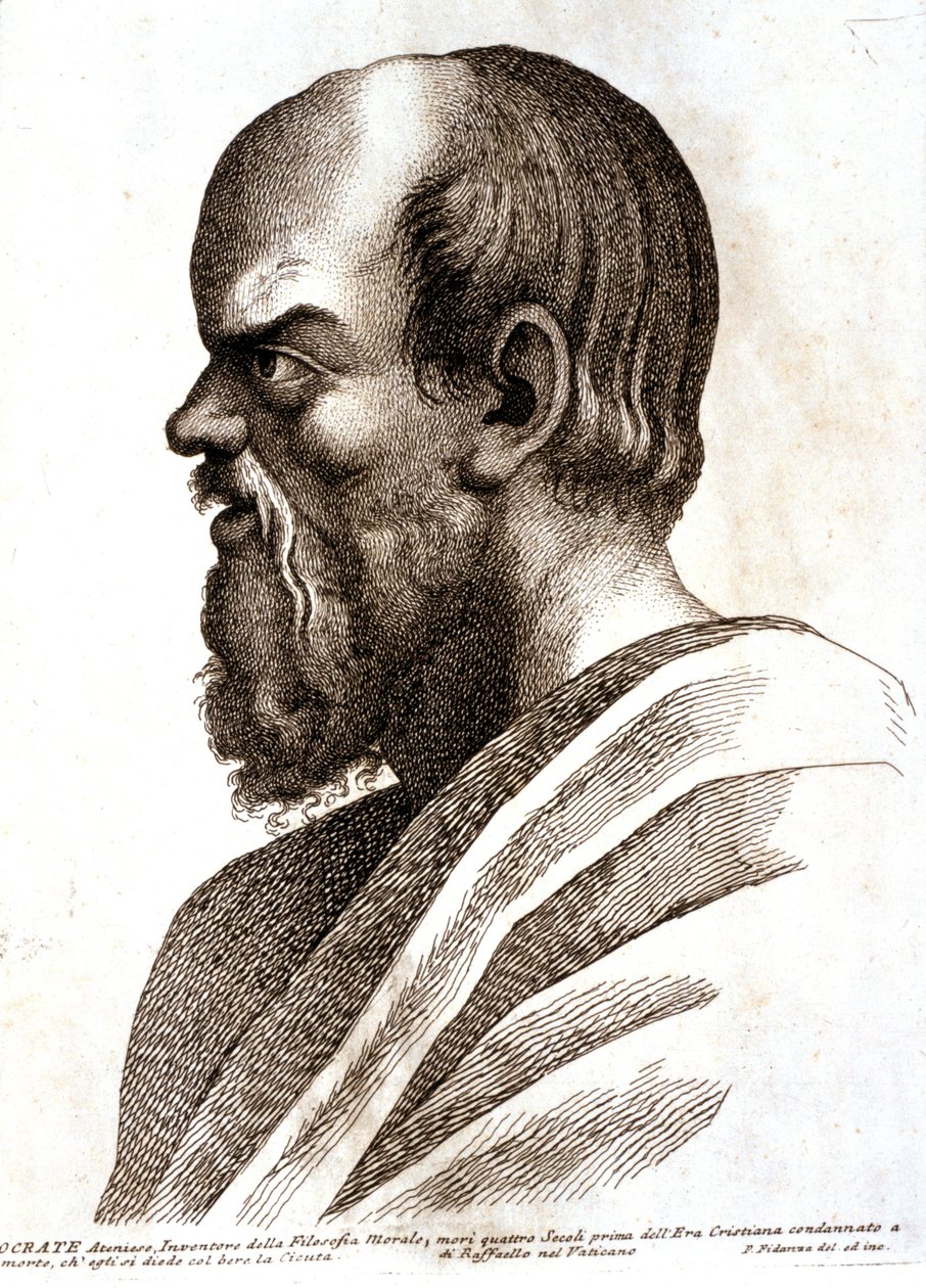 SOKRATES. 1757-1760 (rycina) autorstwa Paolo Fidanza