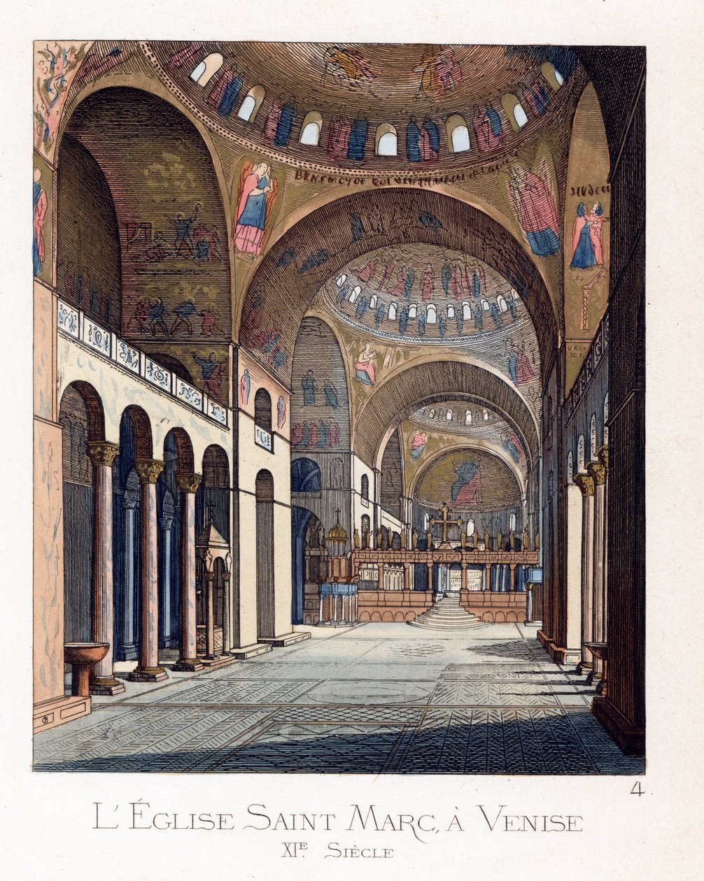 O interior da Basílica de San Marco em Veneza (Itália) polonês autorstwa Paolo Mercuri