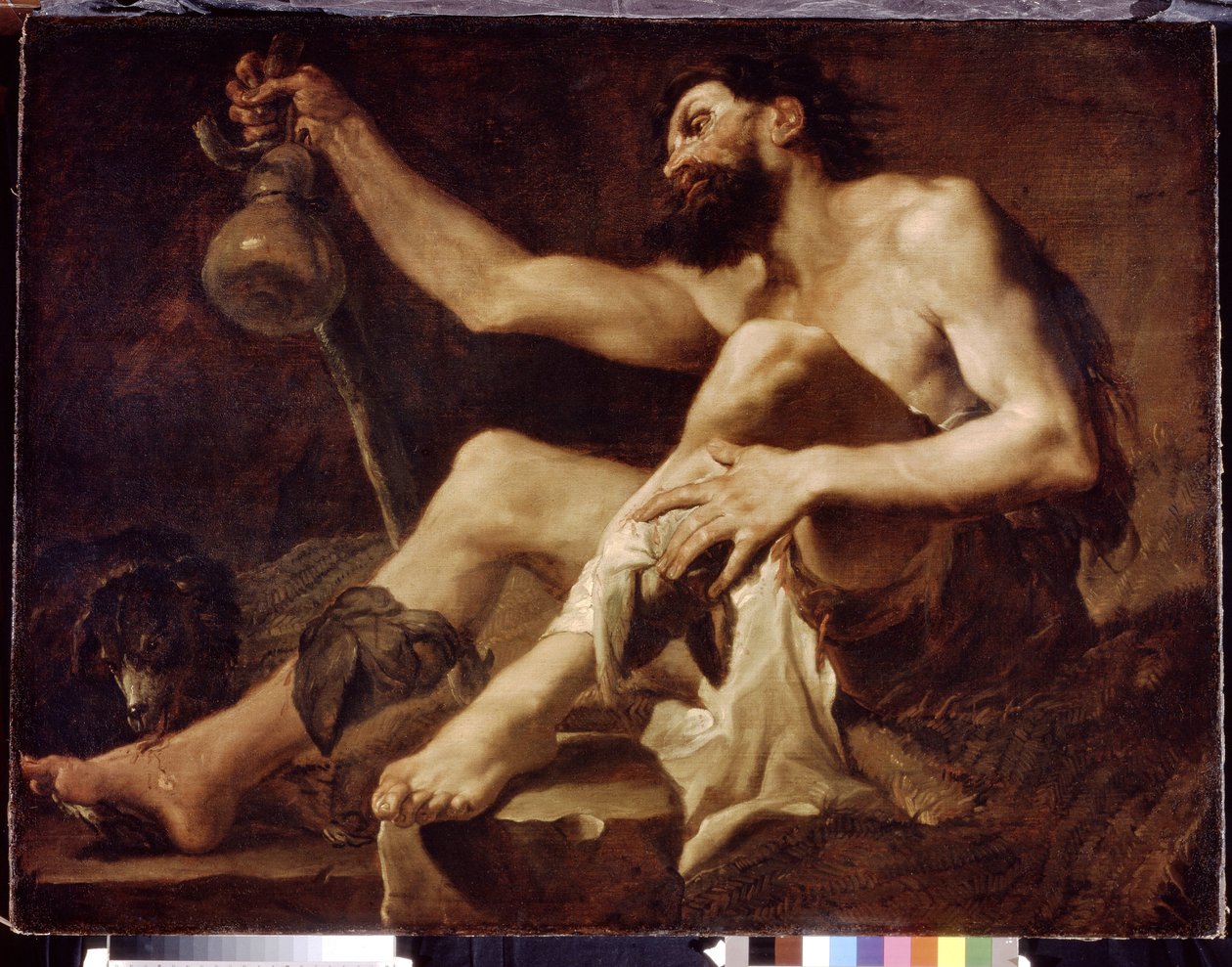 Łazarz jako nieszczęsny żebrak. (Łazarz jako biedny żebrak). Obraz Paolo Pagani (1660-1716), olej na płótnie autorstwa Paolo Pagani