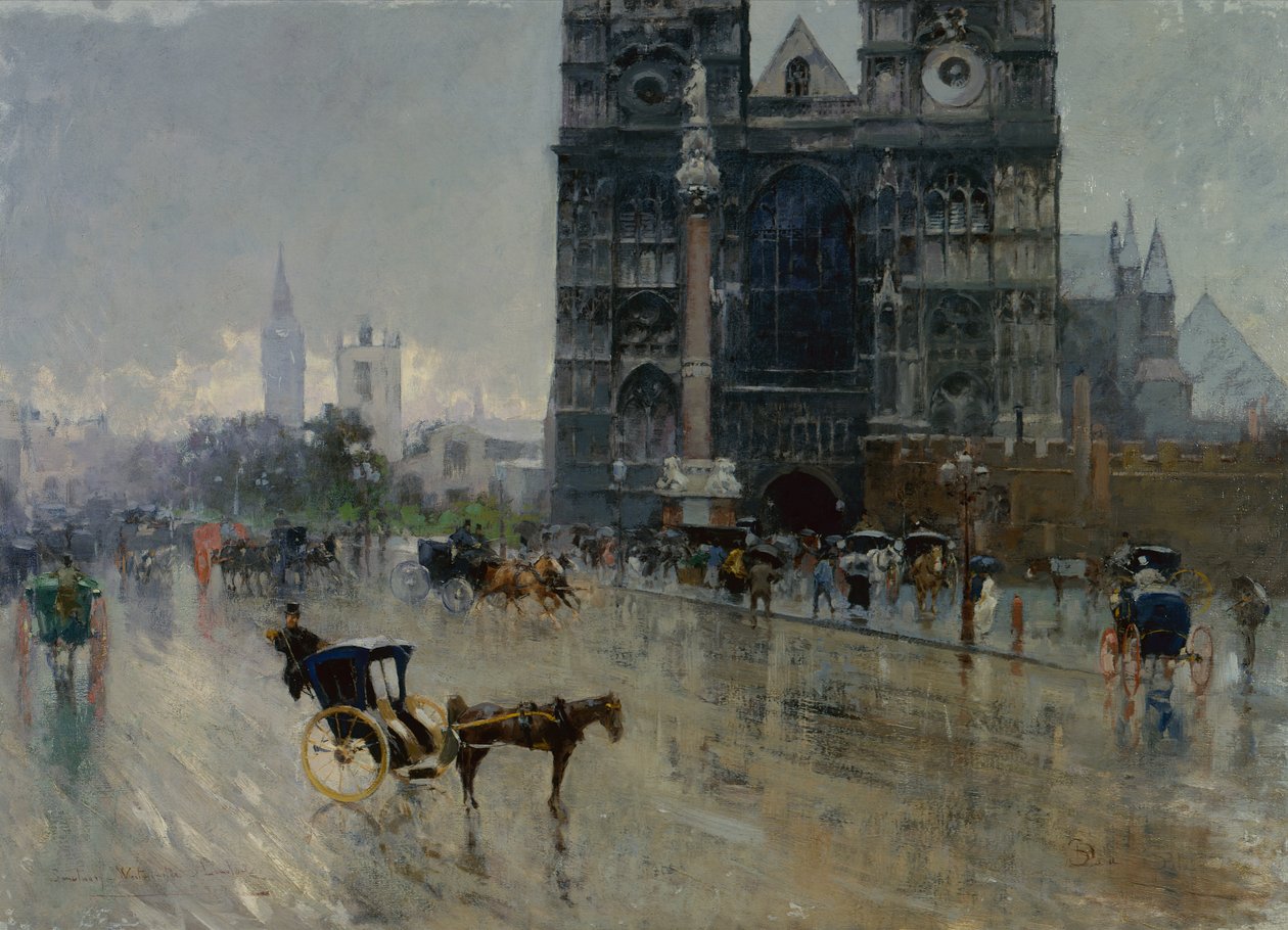 Sanktuarium, Westminster (olej na płótnie) autorstwa Paolo Sala
