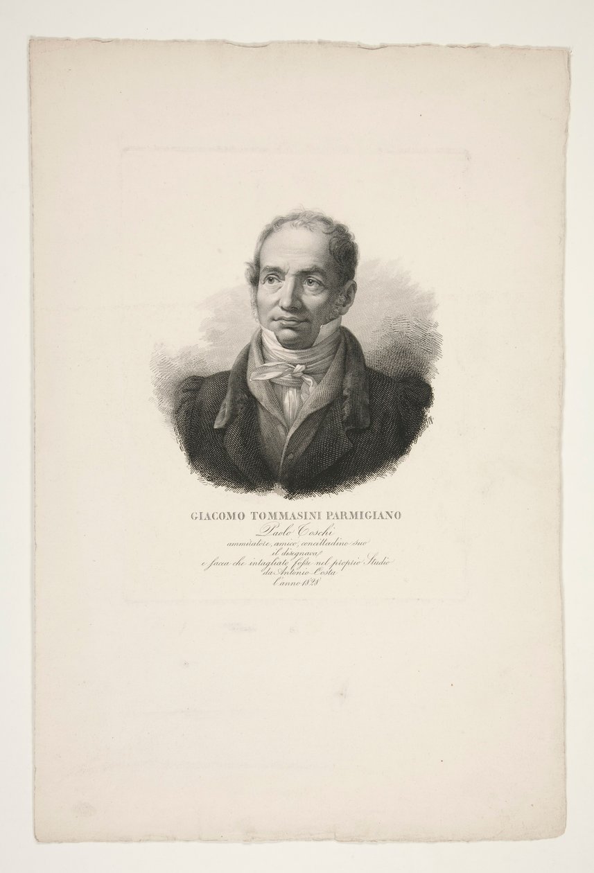 Portret Giacomo Tommasiniego Parmesana autorstwa Paolo Toschi