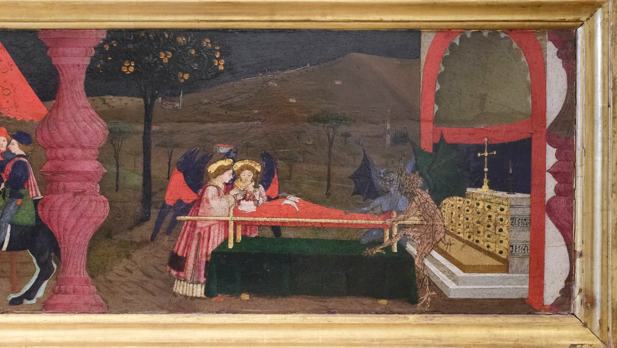 Predella profanacji hostii, szczegóły autorstwa Paolo Uccello