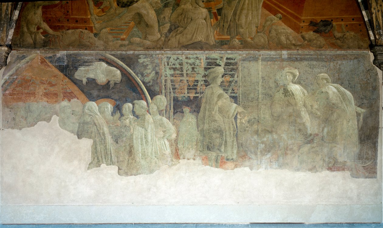 Historia Noego, pijaństwa - Fresco autorstwa Paolo Uccello
