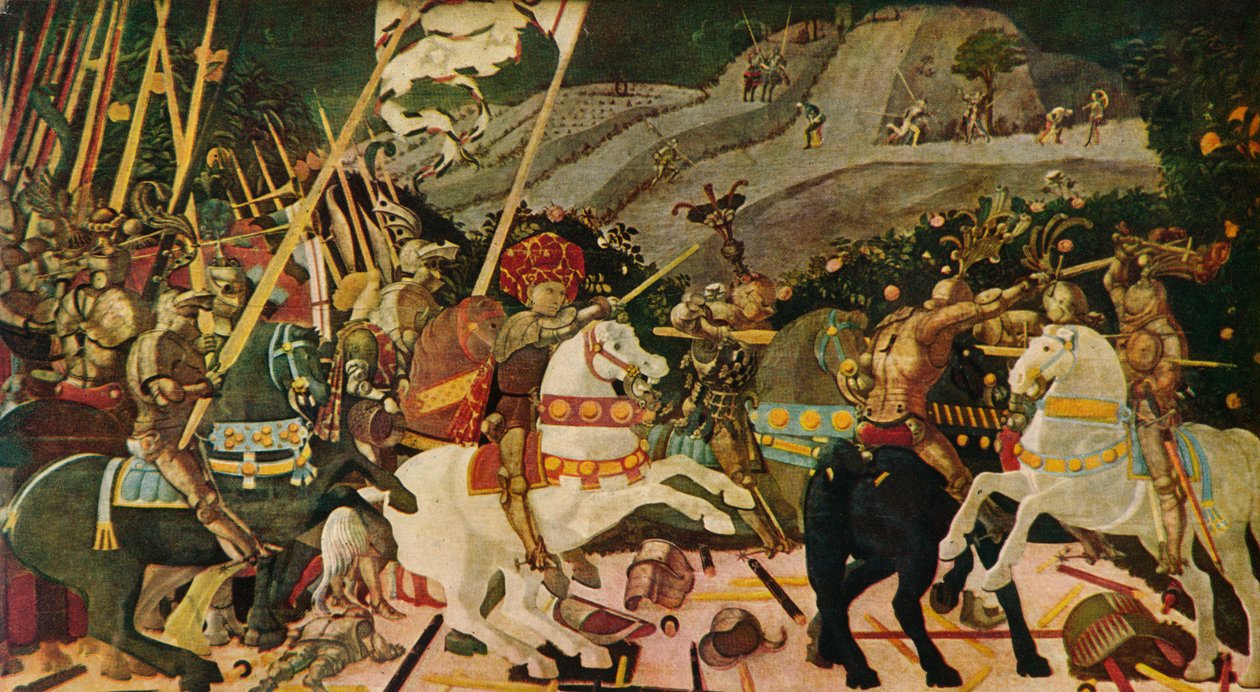 Bitwa pod San Romano, c1438, 1909 autorstwa Paolo Uccello
