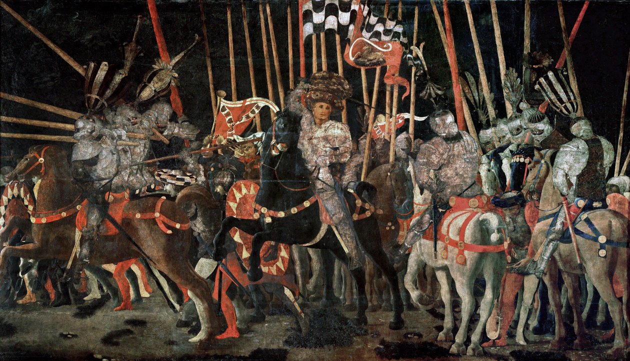 Bitwa pod San Romano ... autorstwa Paolo Uccello