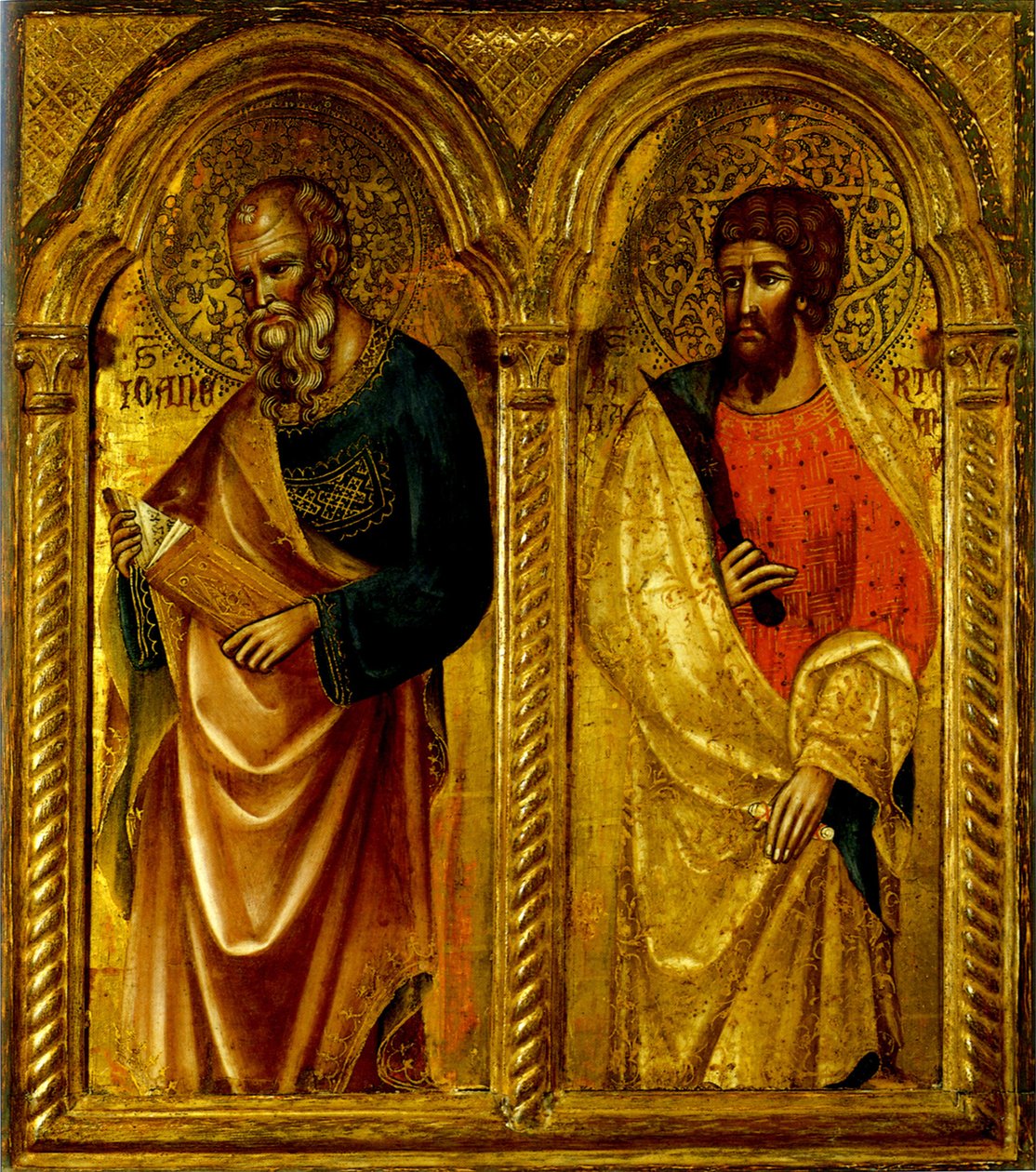 Apostołowie św Jakub i św Bartłomiej, ok. 1345 autorstwa Paolo Veneziano