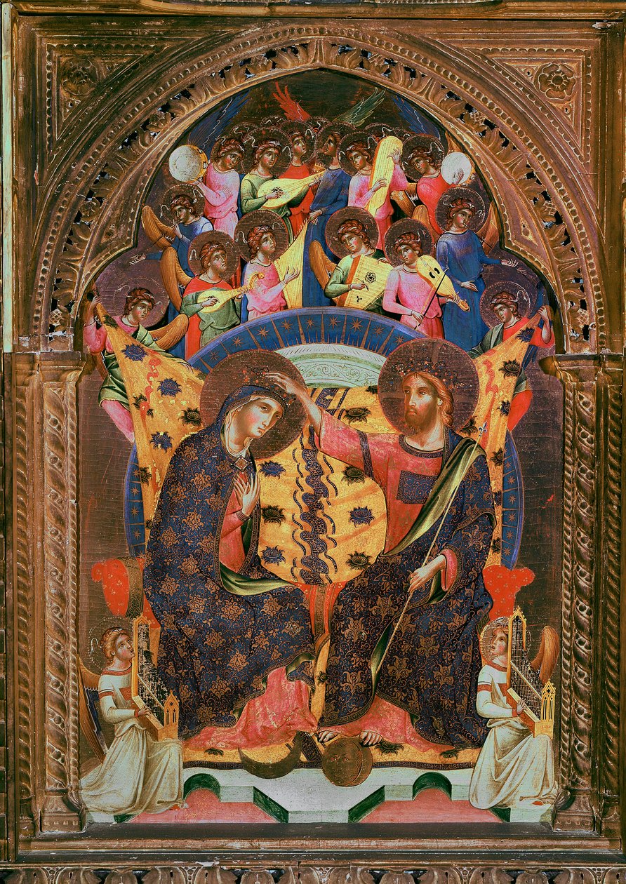 Koronacja Obrazu Dziewicy – Paolo Veneziano (czynny w latach 1320-1362) Wenecja, Gallerie del 
