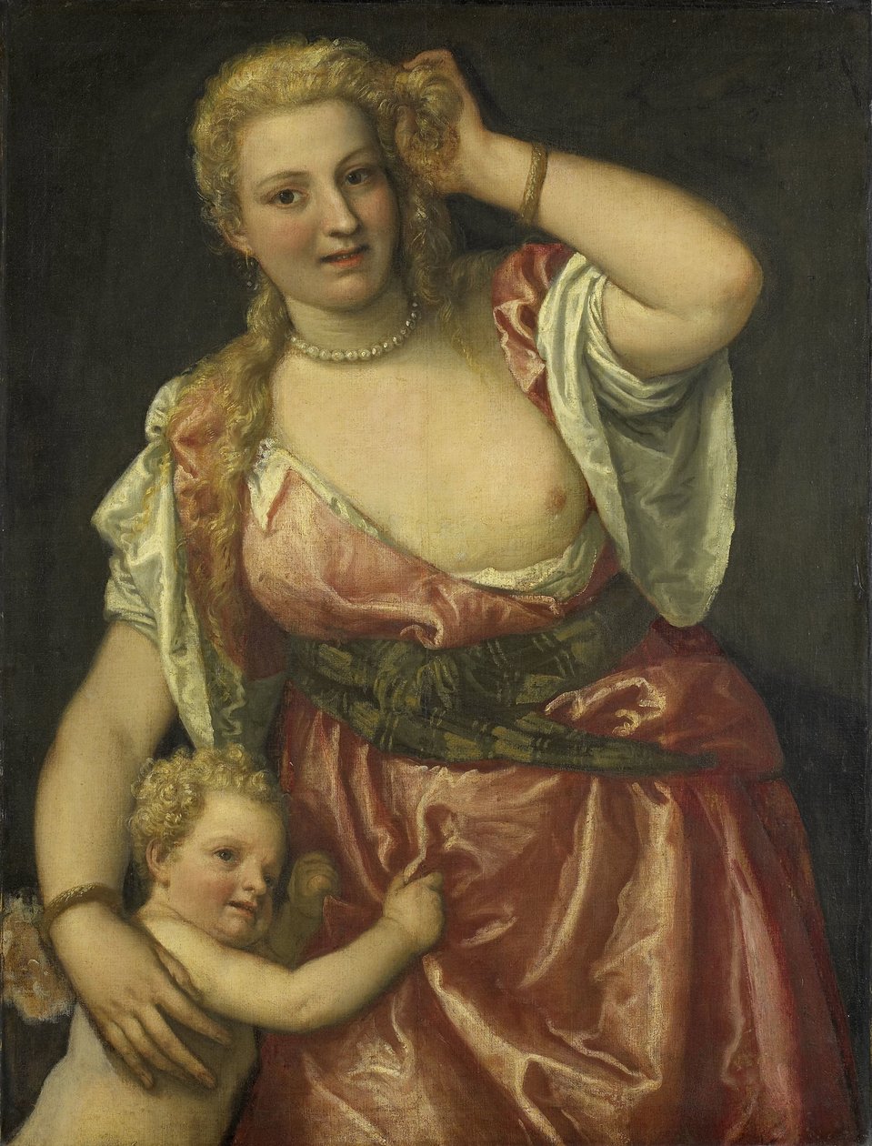 Wenus i Kupidyn autorstwa Paolo Veronese (workshop of)
