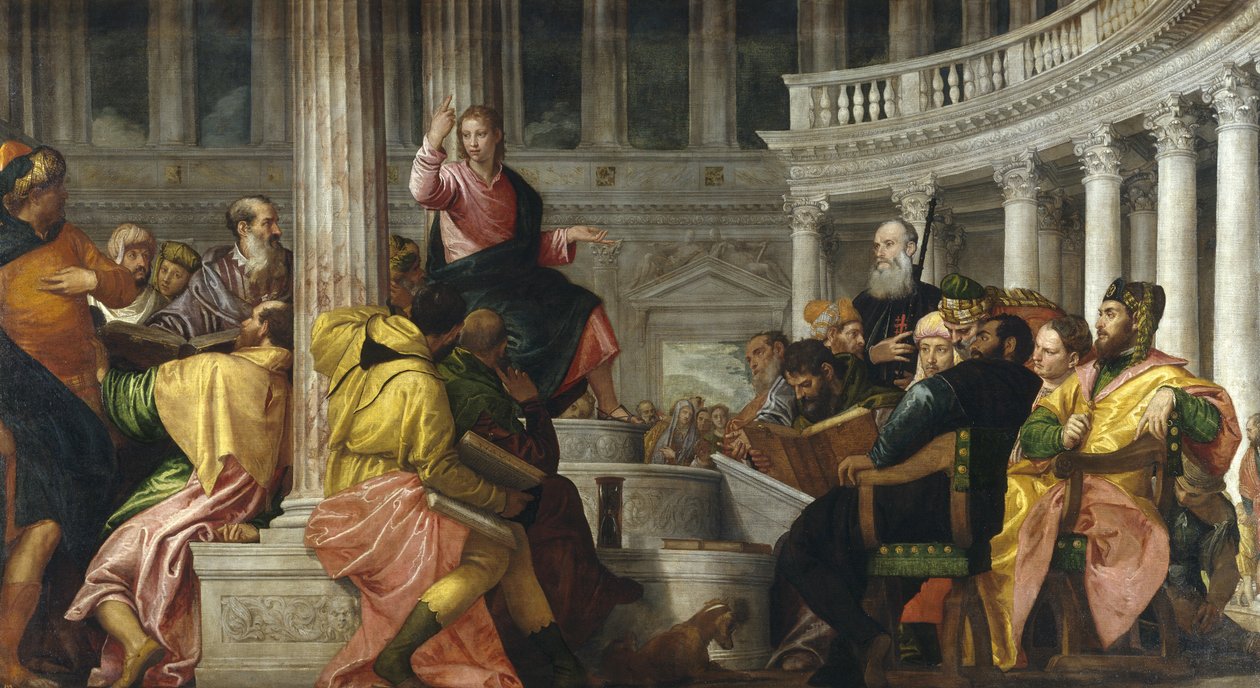 Chrystus wśród lekarzy autorstwa Paolo Veronese