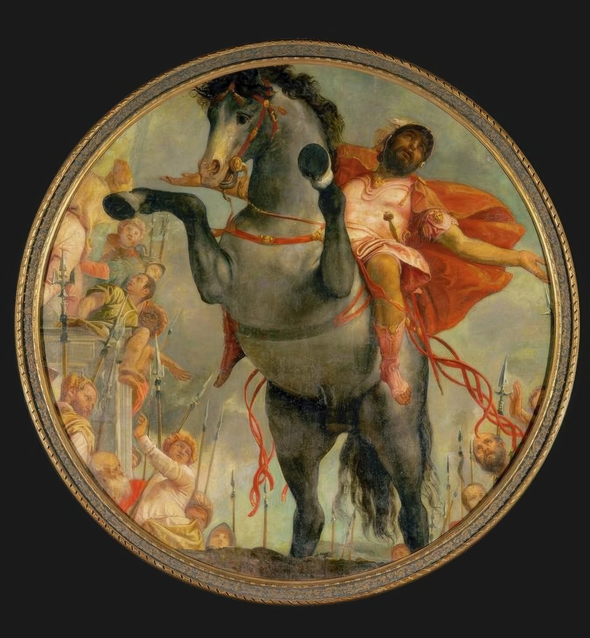 Ofiarna śmierć Marka Curtiusa autorstwa Paolo Veronese