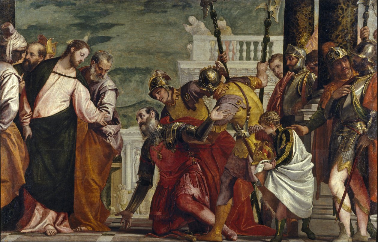 Jezus uzdrawiający sługę setnika autorstwa Paolo Veronese