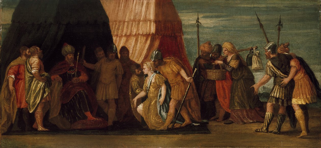 Judyta przyjęta przez Holofernesa autorstwa Paolo Veronese