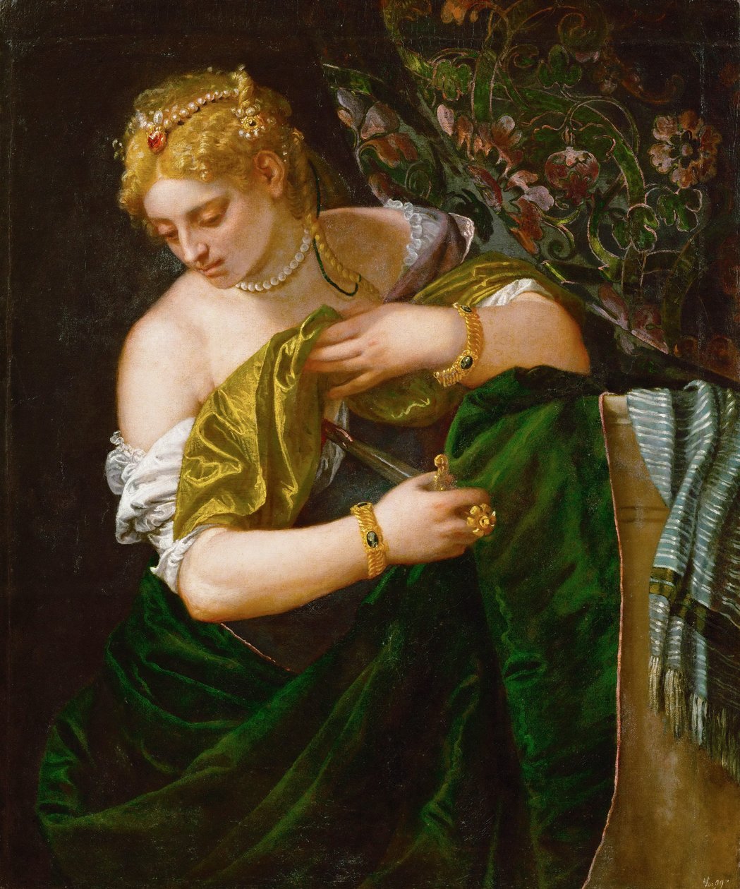 Lukrecja, ok. 1583 autorstwa Paolo Veronese