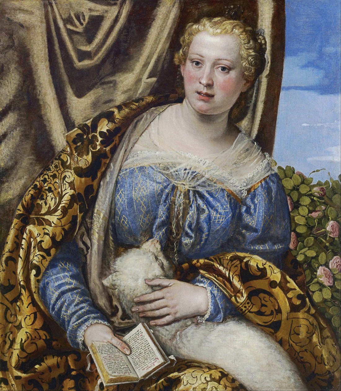 Portret damy jako św Agnieszki autorstwa Paolo Veronese