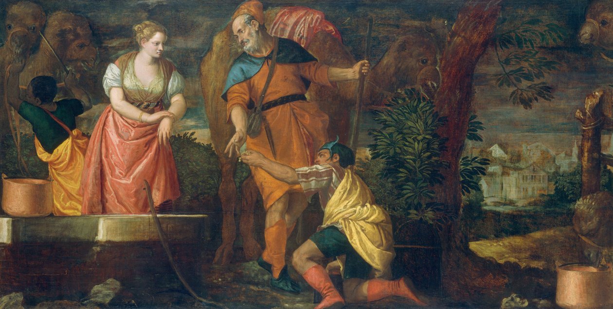 Rebeka przy studni, ok. 1930 r. 15821588 autorstwa Paolo Veronese