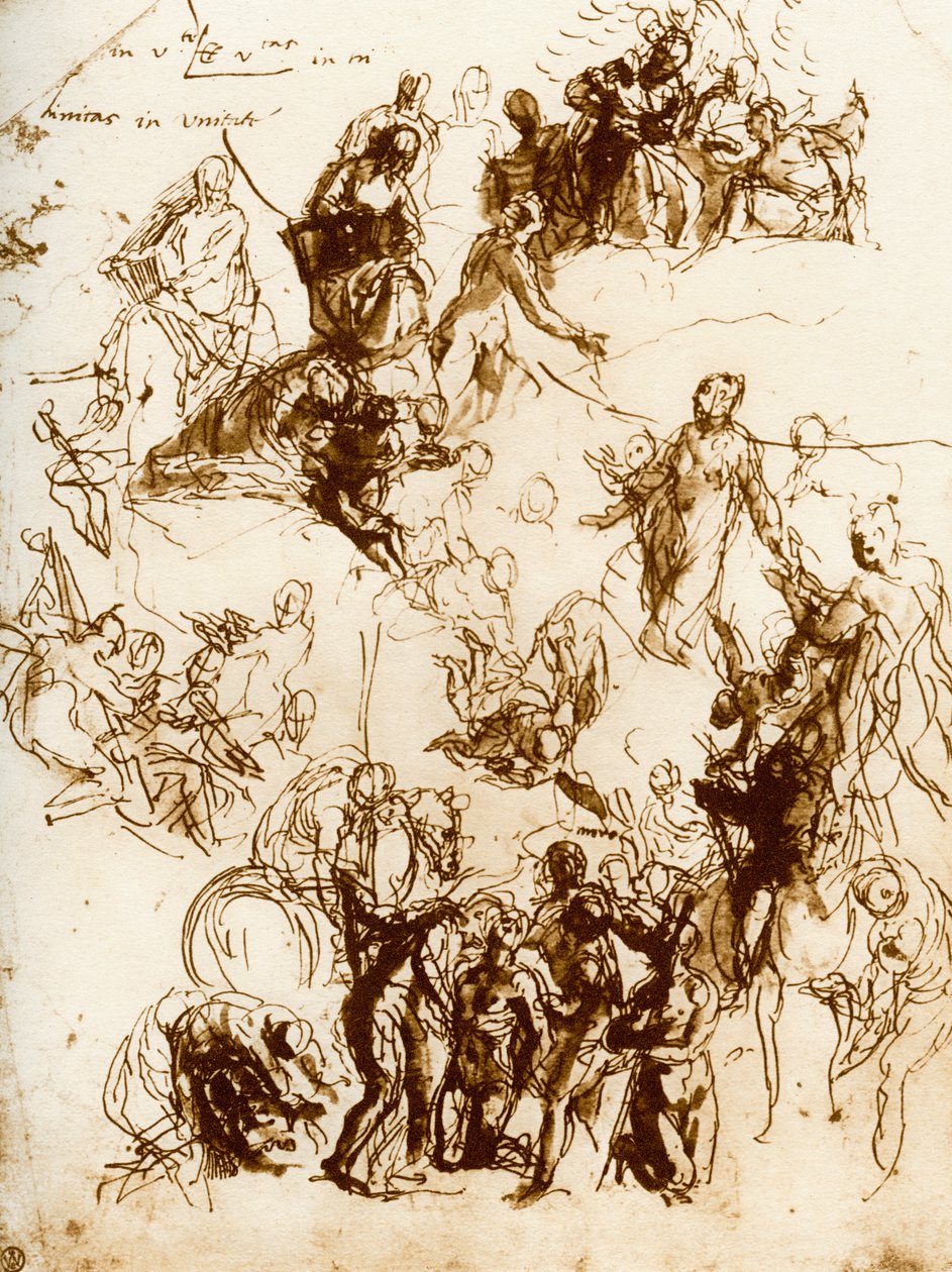 Szkic do męczeństwa św. Jerzego, 1913. autorstwa Paolo Veronese