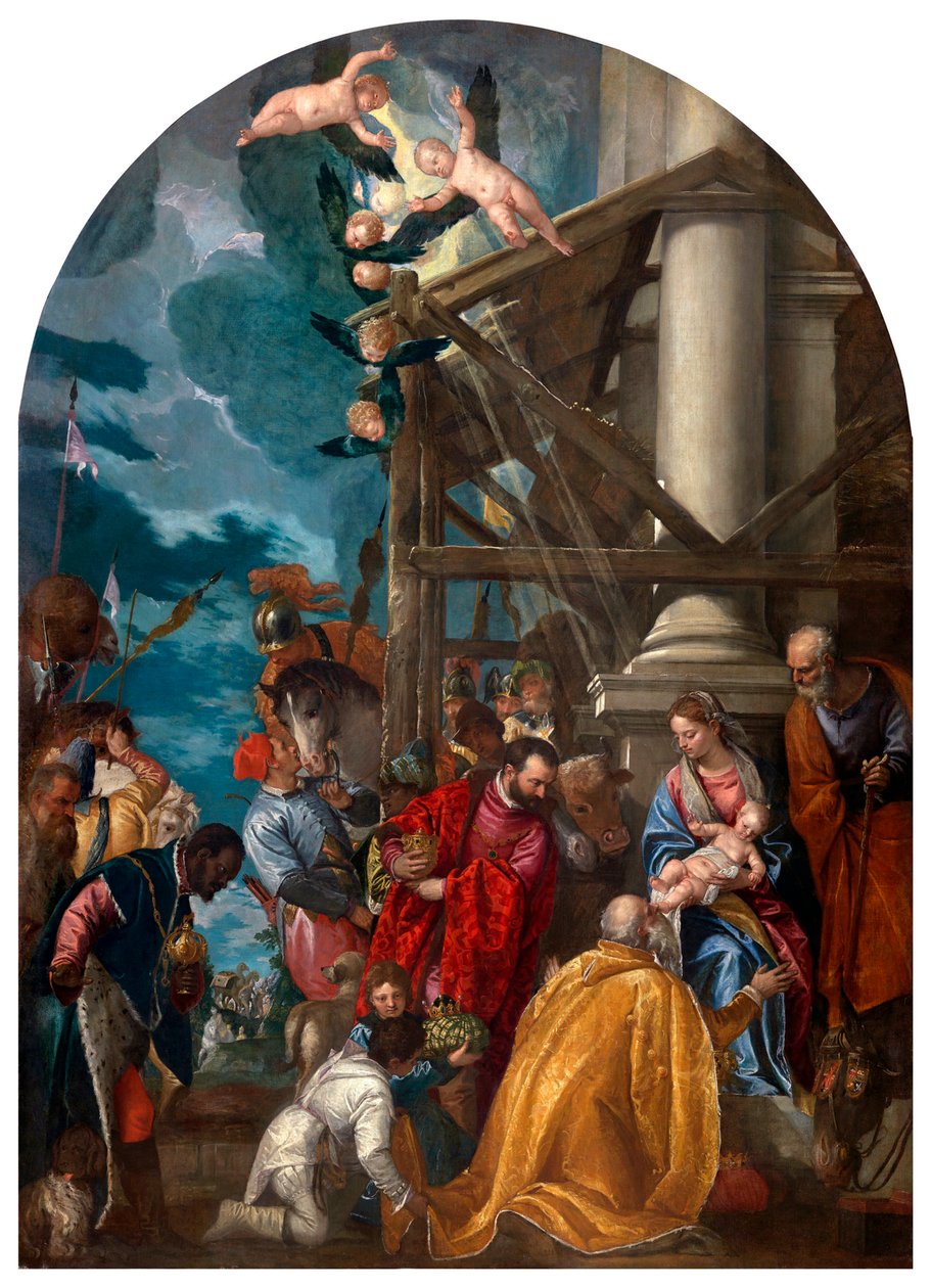 Adoracja Trzech Króli. autorstwa Paolo Veronese
