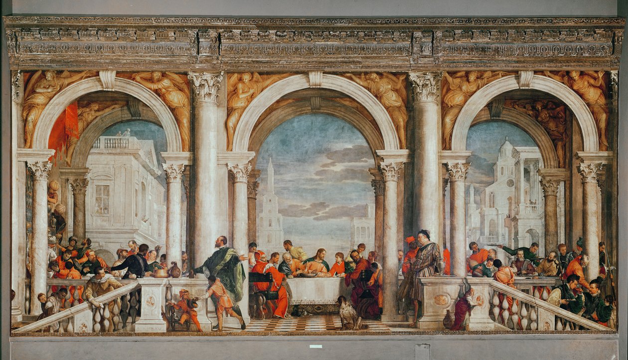 Uczta w Domu Lewiego autorstwa Paolo Veronese