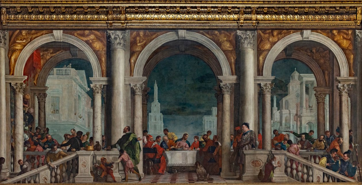 Święto w domu Lewiego, 1573. autorstwa Paolo Veronese