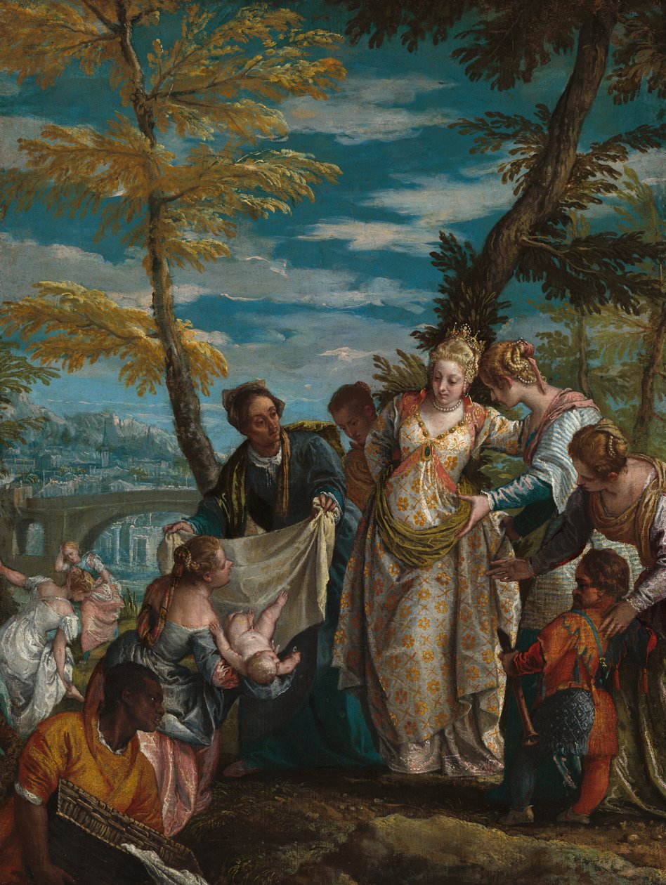 Znalezienie Mojżesza, c. 15811582. autorstwa Paolo Veronese