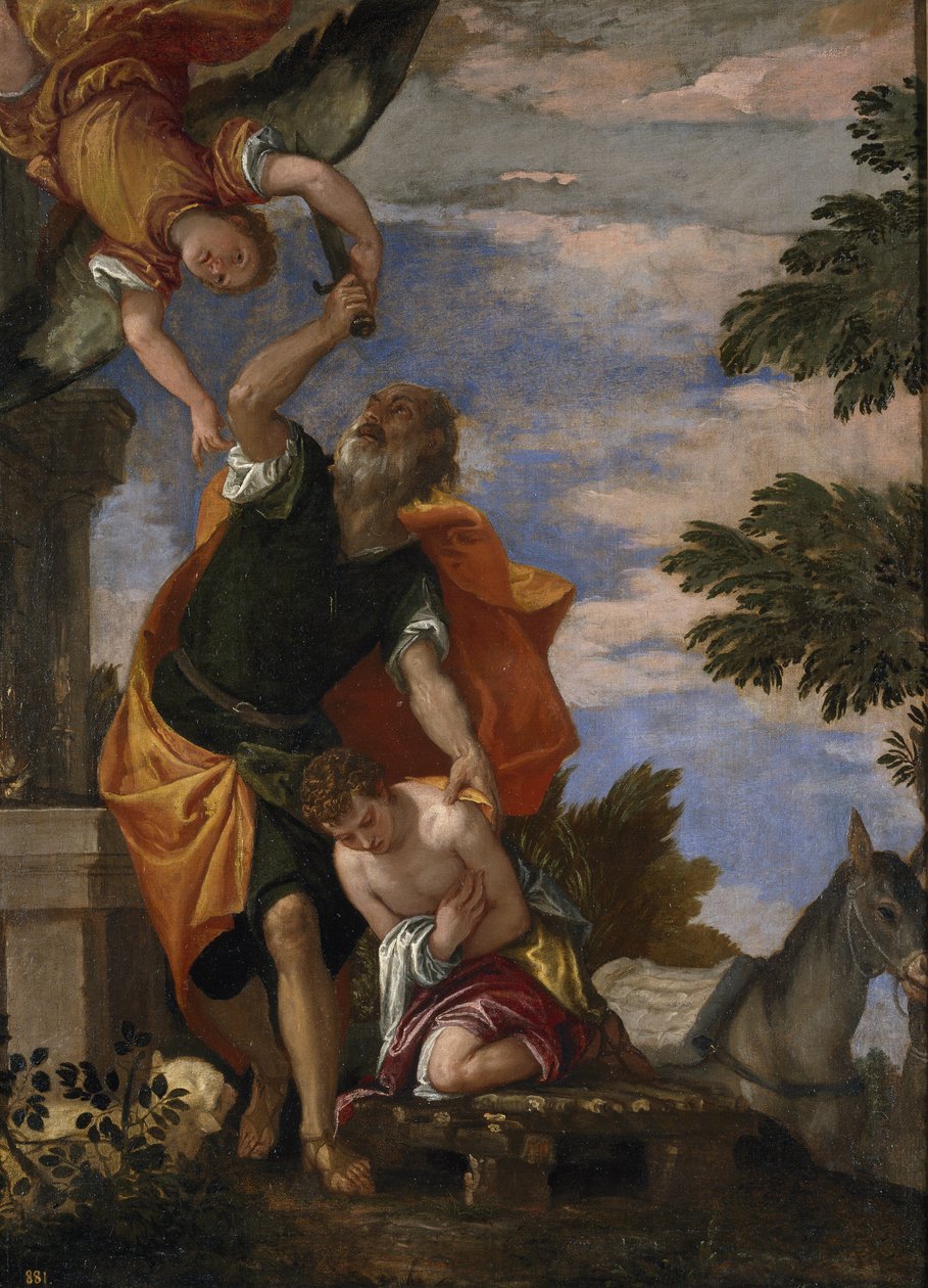 Ofiara Izaaka autorstwa Paolo Veronese
