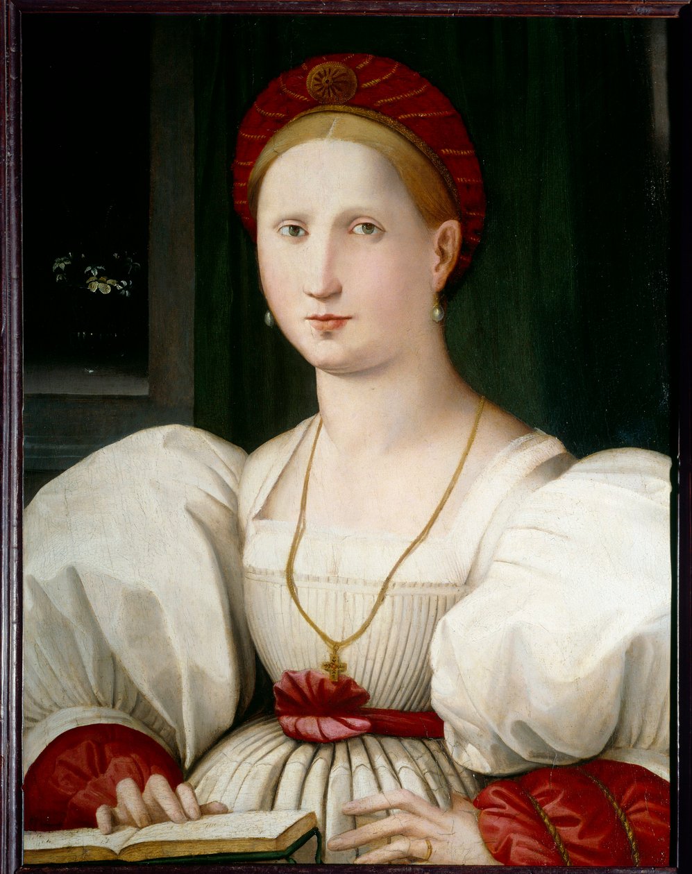 Portret kobiety Obraz Paolo Zacchii (ok. 1519-1561) (wew.) XVI w. Nd. 0,73x0,55 m Lille musee des Beaux Arts autorstwa Paolo Zacchia