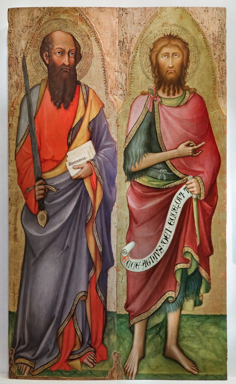 Święty Paweł i święty Jan Chrzciciel (obraz) autorstwa Paolo di Giovanni Fei